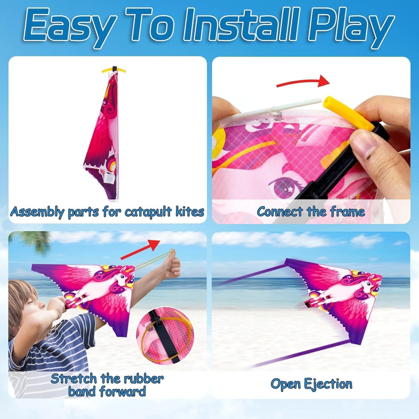 Mini Kites for Kids,Finger Launcher Kites Easy to Fly,Party Favors for Kids 4-8-12 Outdoor Toys Beach Games,Treasure Box Toys for Classroom Prizes Mini Kite Bulk
