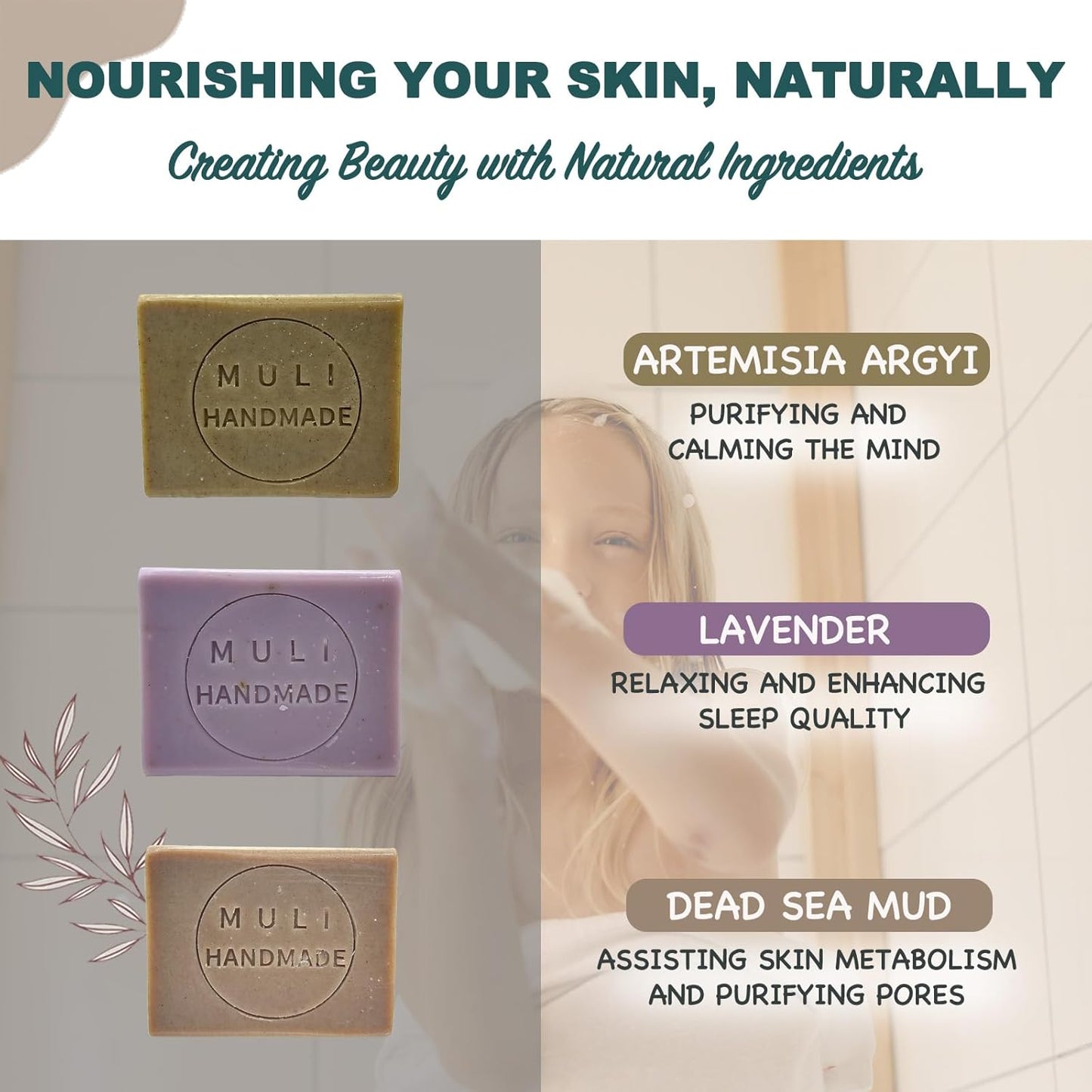 Natural Handemade Bar Soap for Men and Women with Essential oils, Scented Bar Soaps for Bath, Fragrance Regular Use Gift Set (Pack of 2) Lavender