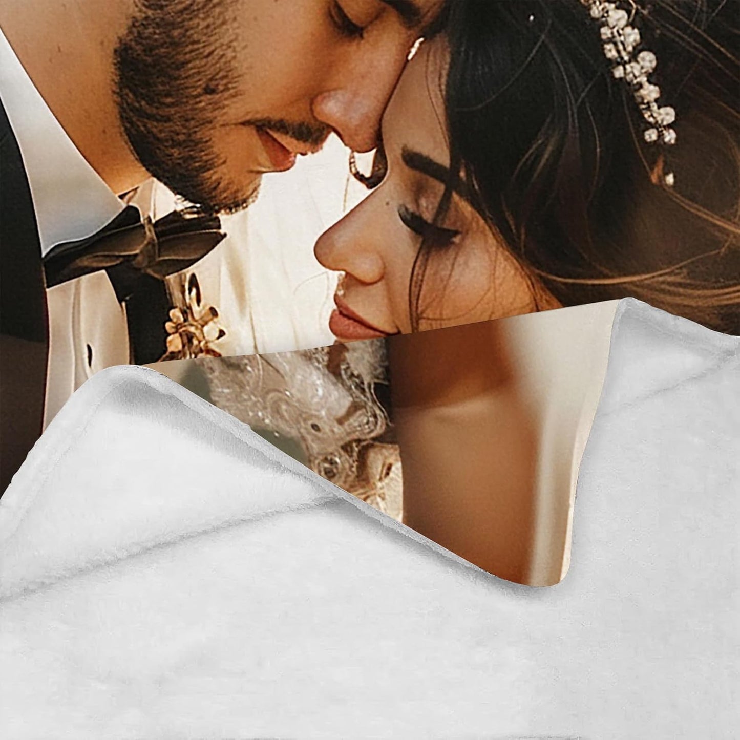 Yofair Ships Next Day, Custom Blanket with Picture Anniversary Wedding Gifts for Women Men Personalized Photo Blankets I Love You Couple Gift for Boyfriend Girlfriend Wife Husband