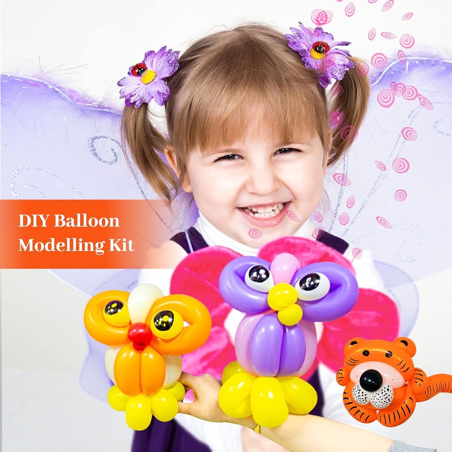 Thickening Latex 260q Black Balloons - 100pcs Long Twisting Balloons for Animal Model, Halloween, Xmas, Weddings, Birthdays