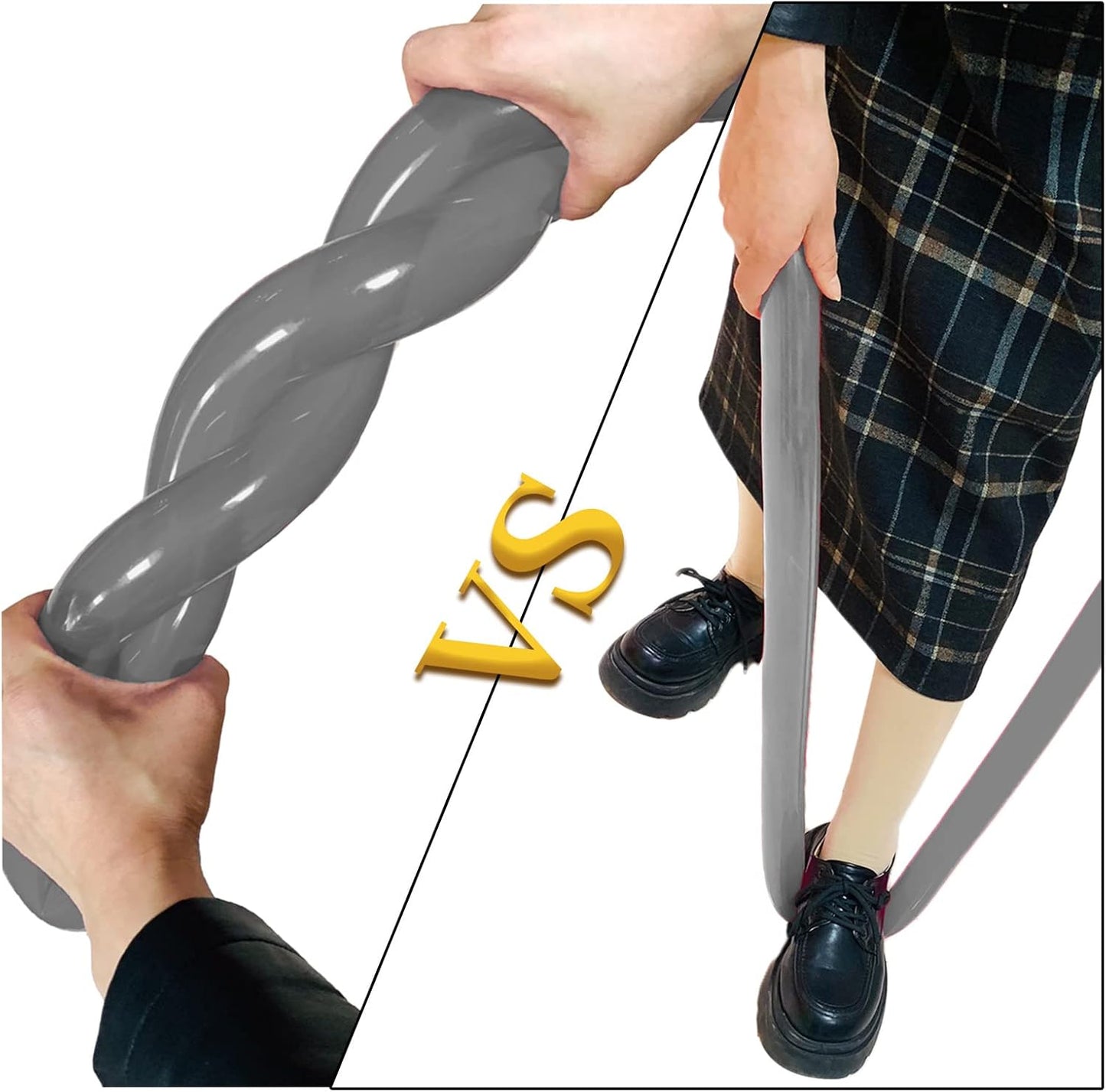 Long Grey 260 Balloons Thickened Latex Twisting Balloons for Magic Balloon Garland Kit Boys Birthday Baby Shower Party Decorations, 100Pcs