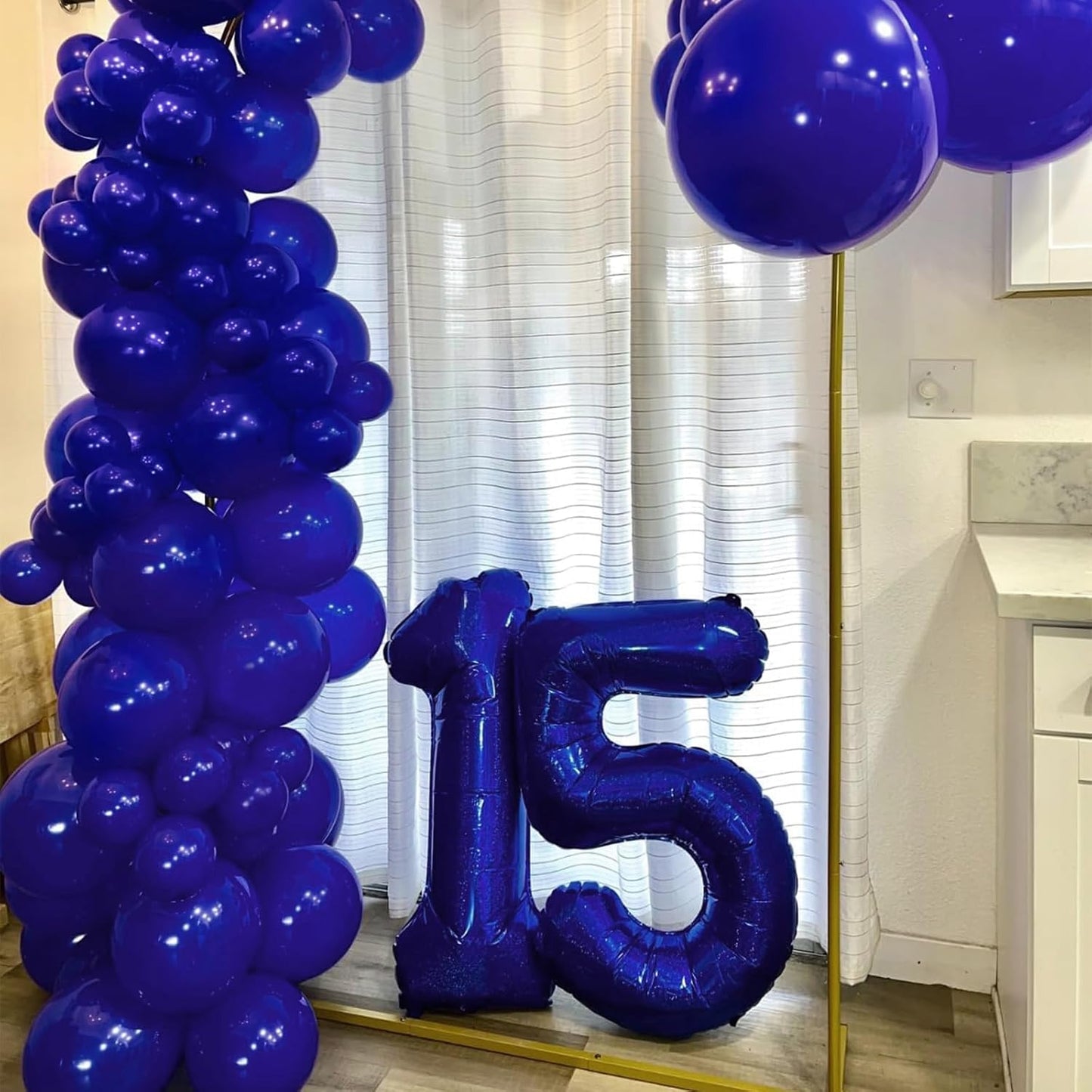 Royal Blue Balloons, 150 pcs Different Sizes Pack of 18 Inch 12 Inch 10 Inch 5 Inch Dark Blue Matte Balloons for Balloon Garland Balloon Arch as Birthday Party Wedding Decorations