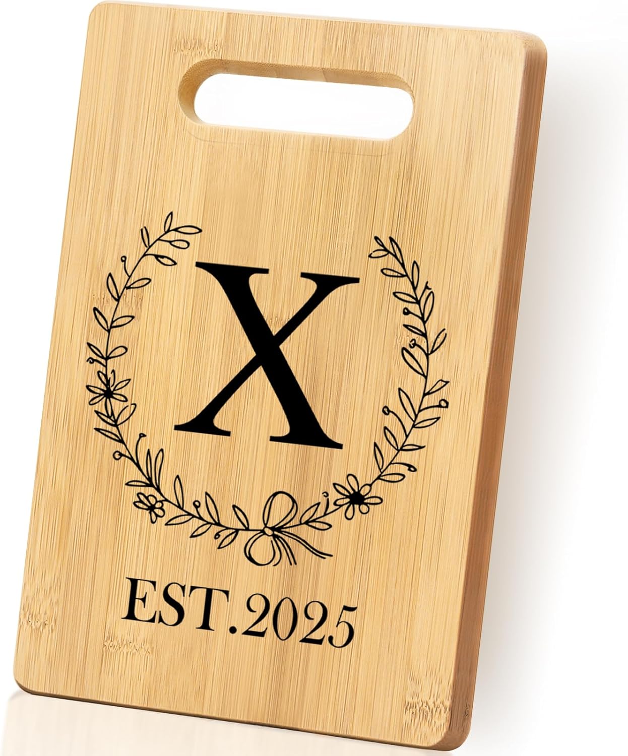 Personalized Cutting Board, Monogrammed Wedding Gift for Couple Newlywed 2025, Initial Birthday Gifts for Women, Gift for Bridal Shower Wedding Shower Engagement Anniversary Housewarming(Letter-X)