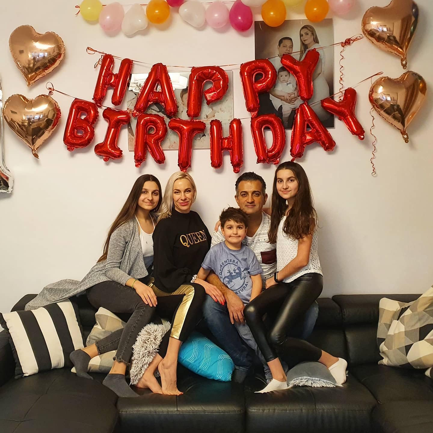 Red Happy Birthday Balloon Banner, 16 Inch Foil Mylar Happy Birthday Balloons Letters, Reusable Happy Birthday Sign, Red Birthday Decorations for Women, Boys and Girls