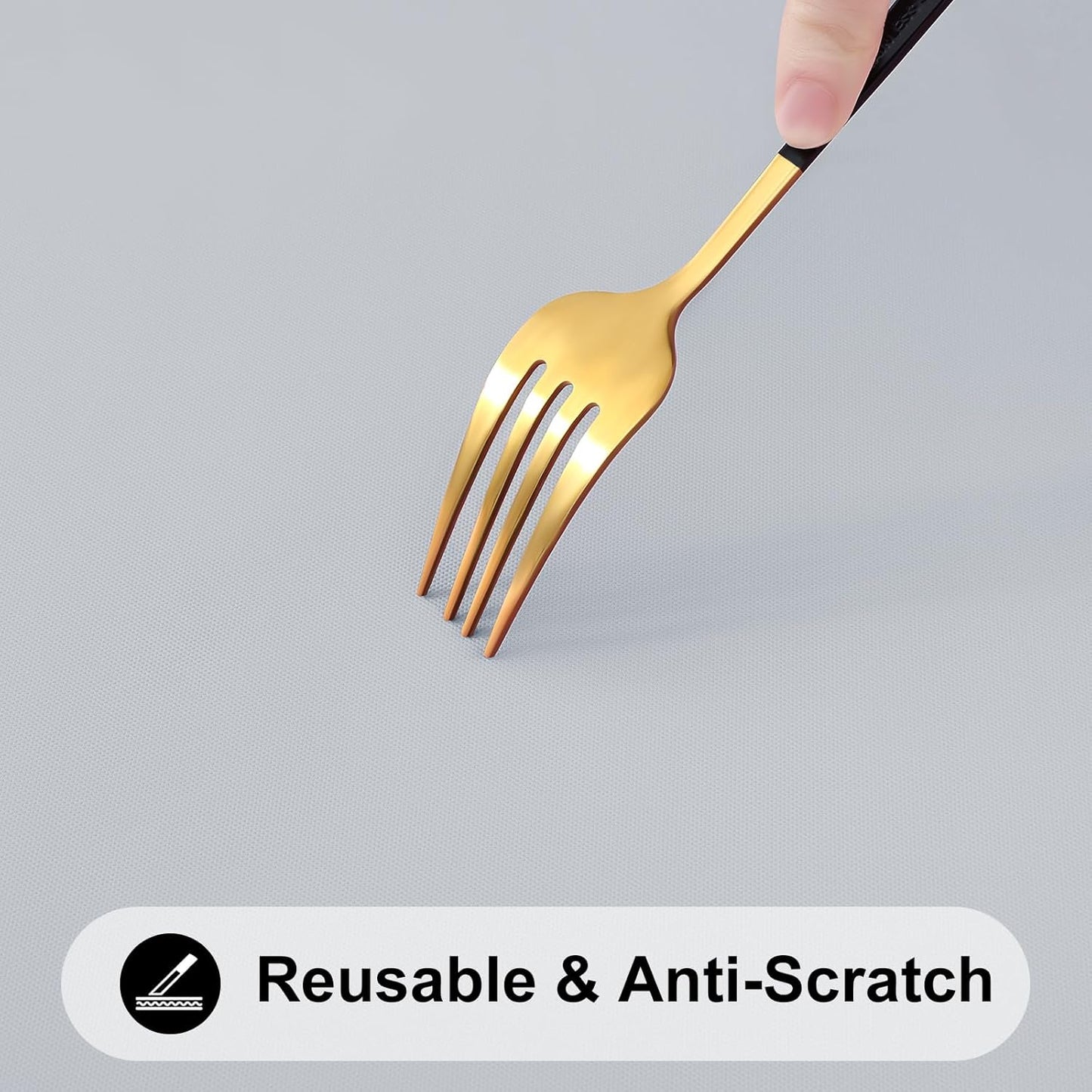 Smiry Rectangle Tablecloth, Elastic Fitted Flannel Backed Vinyl Tablecloths for 4ft Folding Tables, Waterproof Wipeable Table Covers for Indoor, Outdoor, Picnic and Camping (Light Grey, 24"x48")