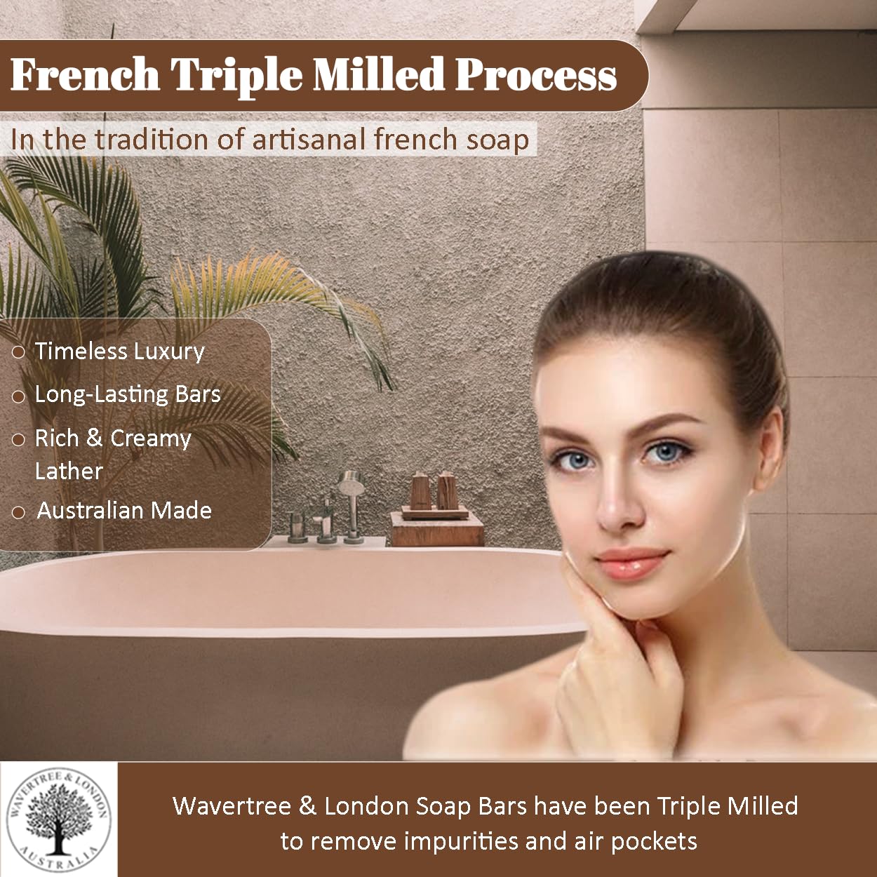 Wavertree & London Assorted Favorites 8 Bars Scented Natural Soap Bars, 7oz Each Moisturizing French Triple Milled Soap Bars Enriched with Shea Butter and Pure Plant Oils | All Body & Bath Soap