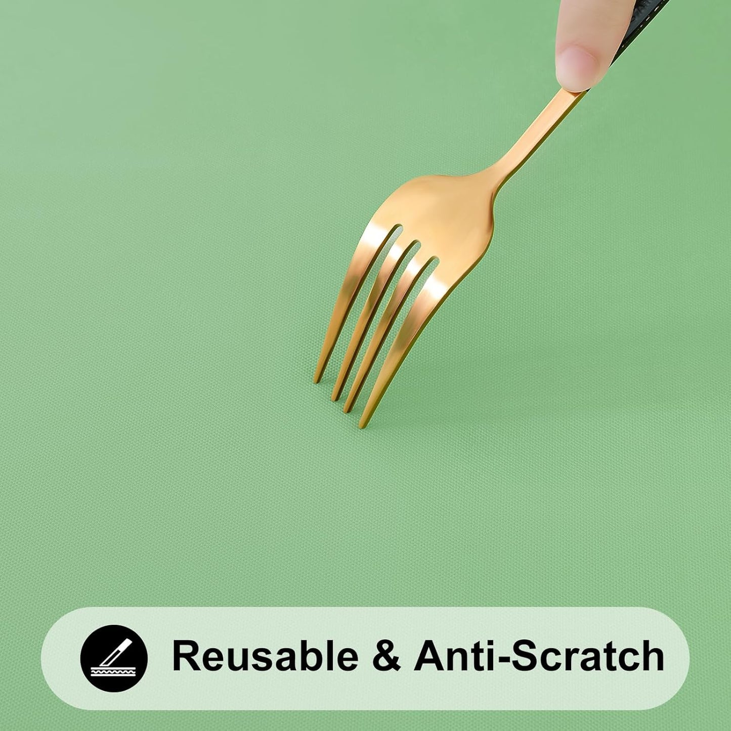 Smiry Rectangle Tablecloth, Elastic Fitted Flannel Backed Vinyl Tablecloths for 4ft Folding Tables, Waterproof Wipeable Table Covers for Indoor, Outdoor, Picnic and Camping (Sage Green, 24"x48")