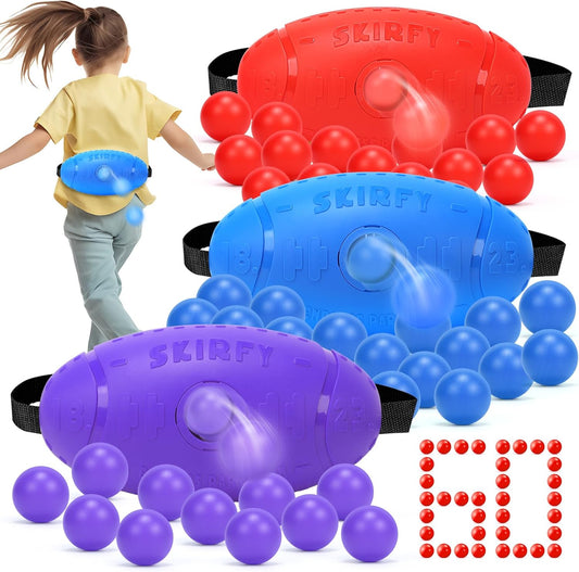 3 Pack Shaking Swing Balls Set for Kids Adults, Outdoors Indoors Birthday Games Toy with 60 Balls, Carnival Bachelorette Party Games for Boys and Girls, Lawn Minute to Win It for Kid 4 5 6+