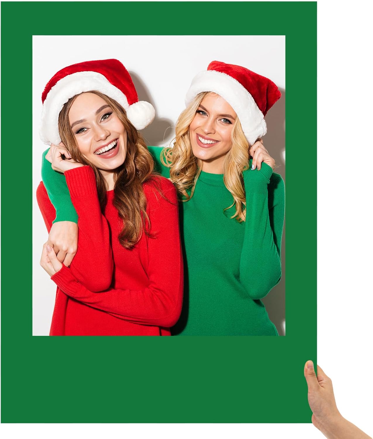 32 x 24 Inch Photo Booth Selfie Frame Prop Booth for Birthday Event Parties Large Blank DIY Cutout Props for Funny Decoration Christmas, Holiday Supplies