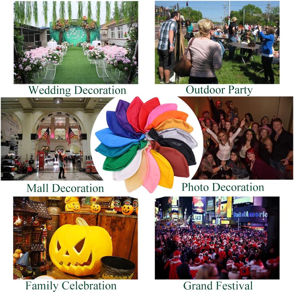IN-JOOYAA 10Pcs 24 Inch Balloons White Giant Round Balloons Large Balloon For Wedding Baby Shower Birthday Party Decorations