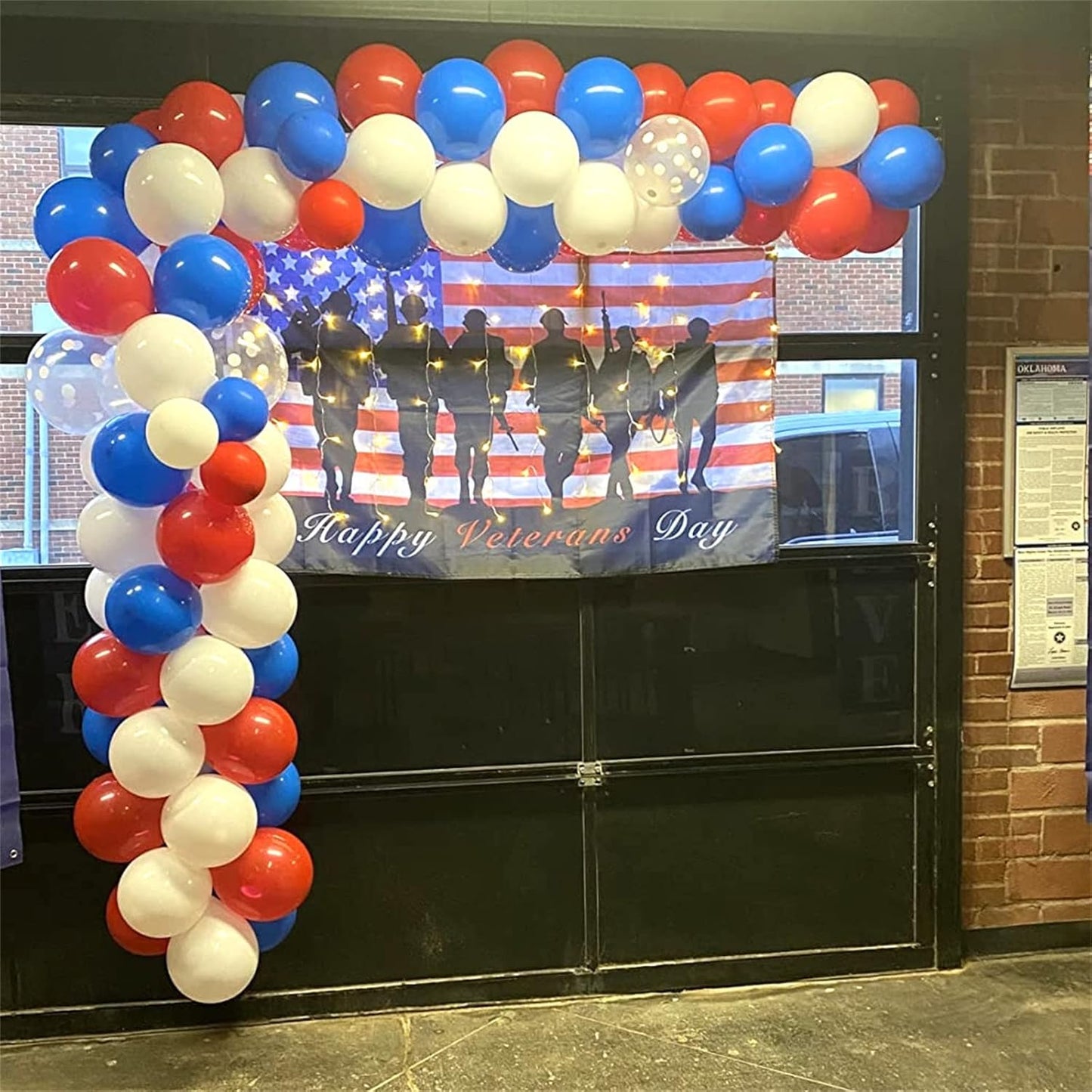 75 Pcs Red, White & Blue Balloons - 12 Inch Matte Red, Royal Blue, White Helium Latex Balloons for 4th of July, Memorial Day, Birthday, Baby Shower Parties