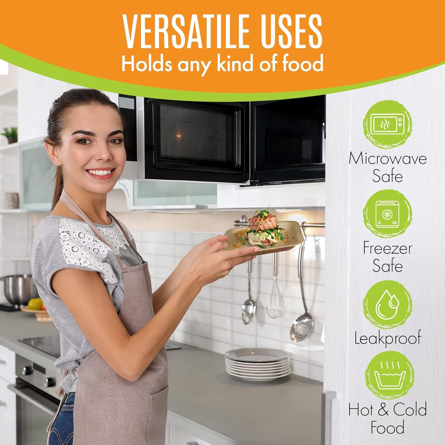 Raj Palm Leaf Plates Bulk [50-Pack] 10" & 7" Square Plates (200 CASES - 10,000 PACK) like Bamboo plates Disposable, Strong, Decorative Compostable Tableware for weddings, Lunch, Dinners