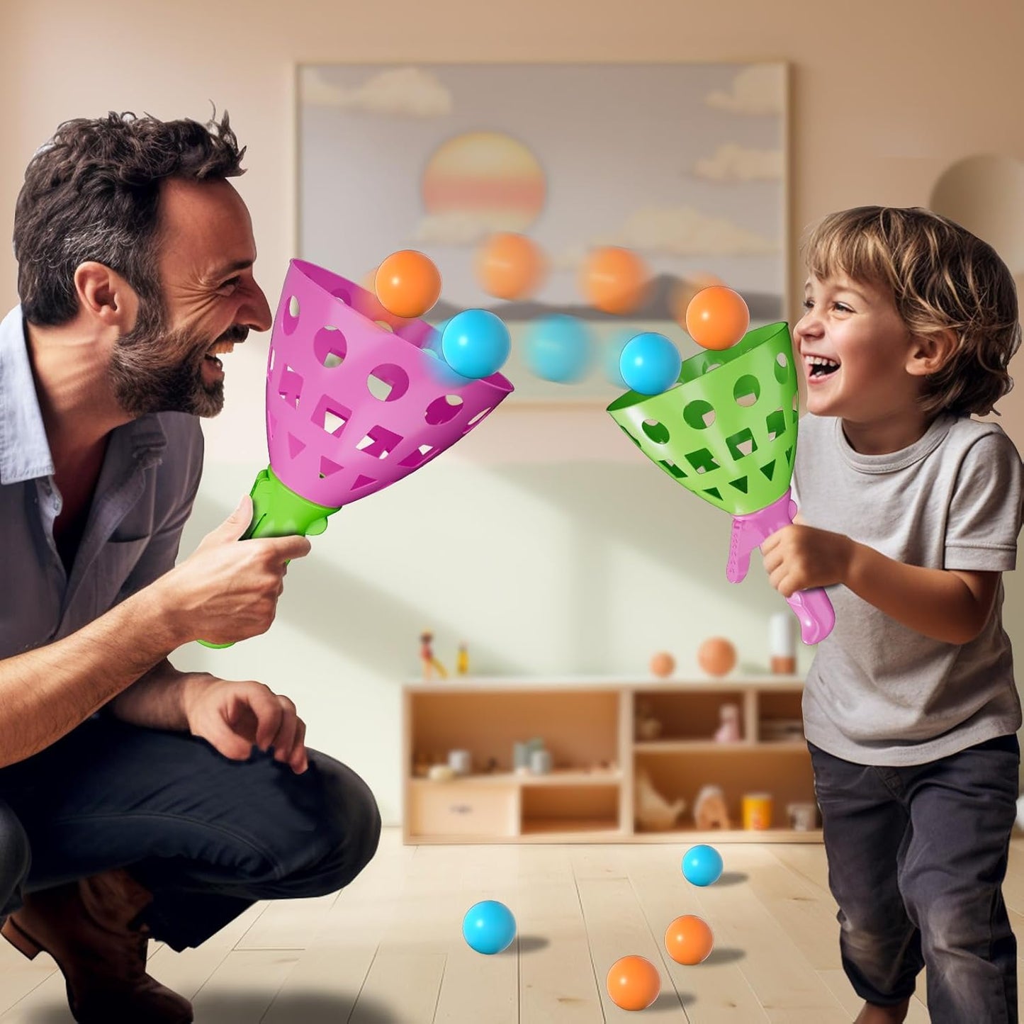 Bennol Outdoor Game Toys for Kids Boys with 20 Balls, Pop Pass Catch Ball Game Outside Toys Gifts for 3 4 5 6 7 8+ Year Old Boys Kids, Outside Outdoor Gifts for Ages 3-5 4-8