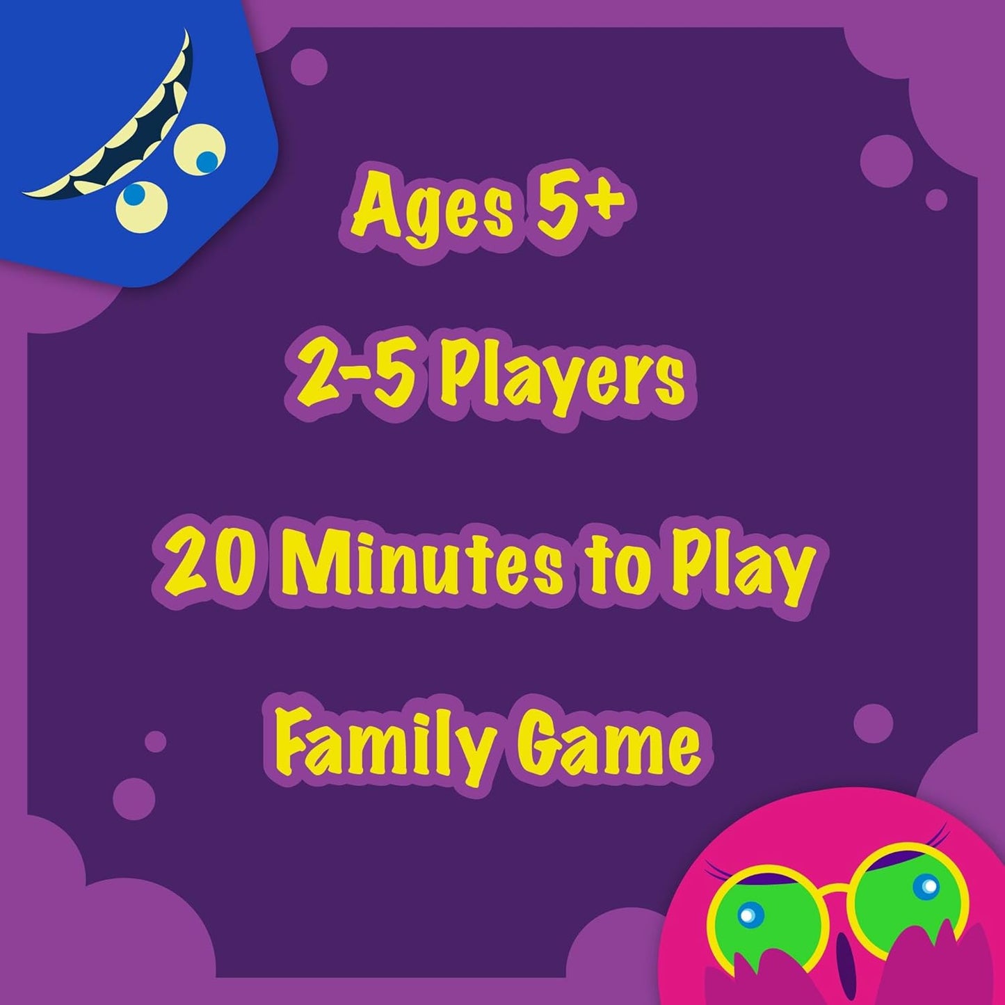 Card Game - Sleeping Monsters, Christmas Stocking Stuffers, Sneakiest Strategy & Suspense Game for Kids, Teens & Adults, Fun for Family Game Night, Educational Gifts for Ages 5 & Up, 2-5 Players