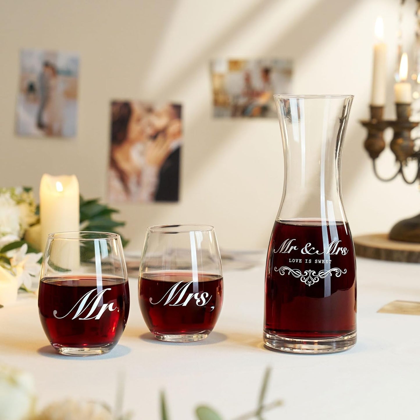 AW BRIDAL Wedding Gifts Bridal Shower Gifts Engagement Gift for Couples 2025, Mr and Mrs Wine Glasses for Bride Groom, Anniversary Bachelorette Gift for Bride Newlyweds