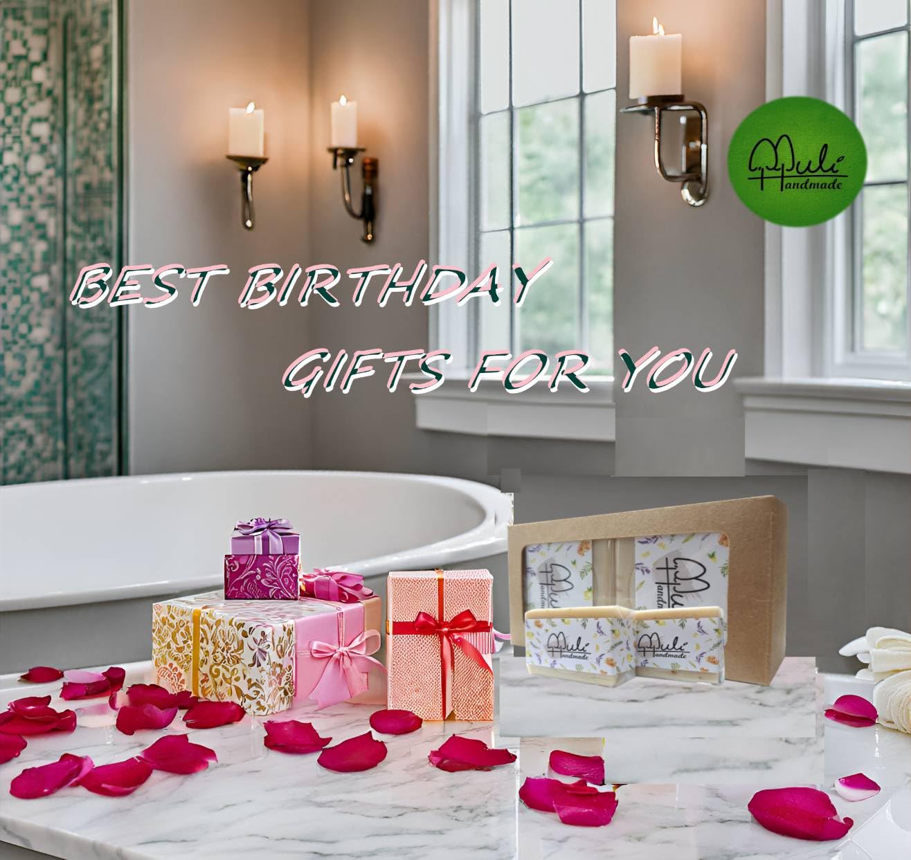 Natural Handemade Bar Soap for Men and Women with Essential oils, Scented Bar Soaps for Bath, Fragrance Regular Use Gift Set (Pack of 2) Calendula