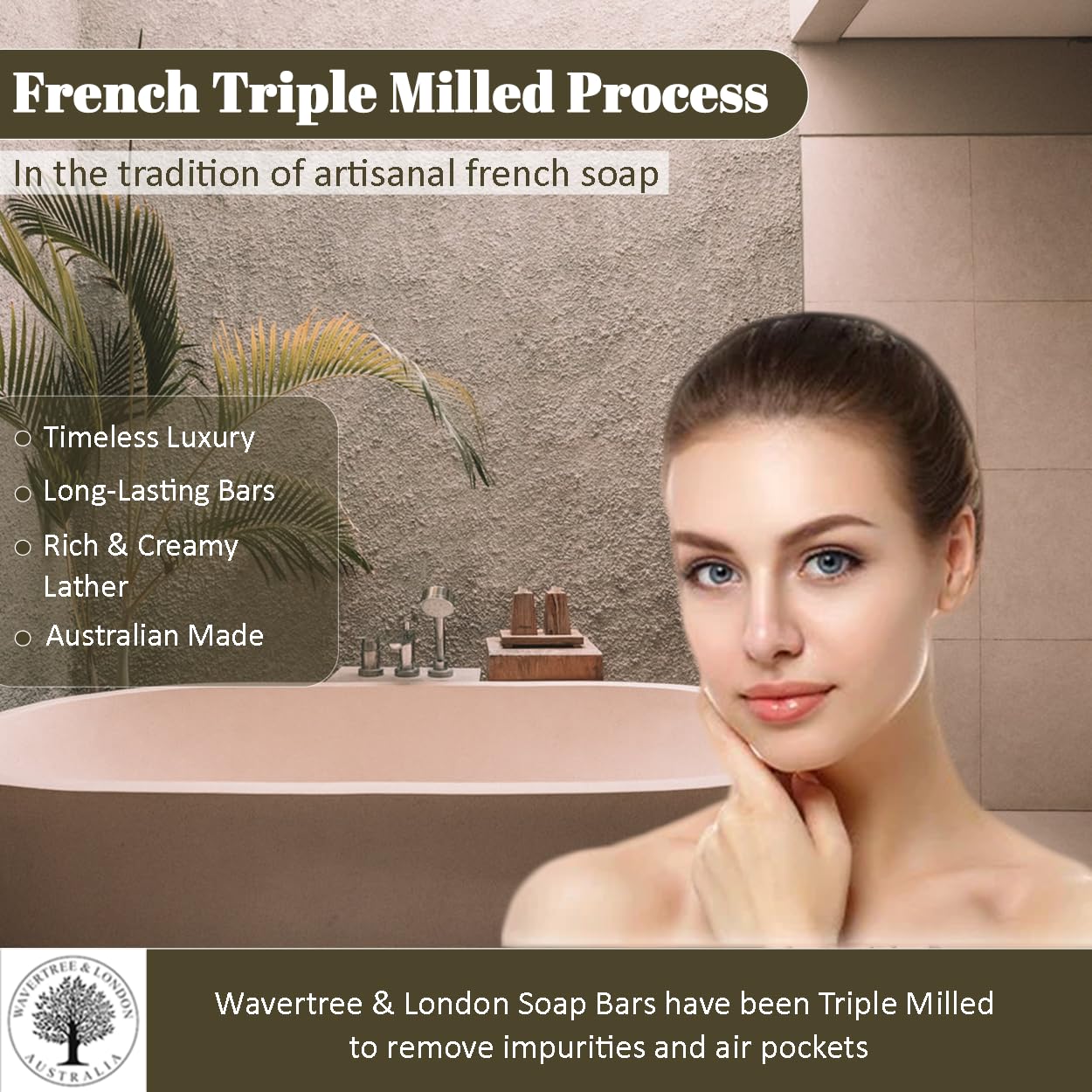 Wavertree & London Assorted Fabulous Florals Scents Natural Soap Bars (Pack of 8), 7oz Moisturizing Triple Milled Soap Bars Enriched with Shea Butter and Pure Plant Oils | All Body & Bath Soap