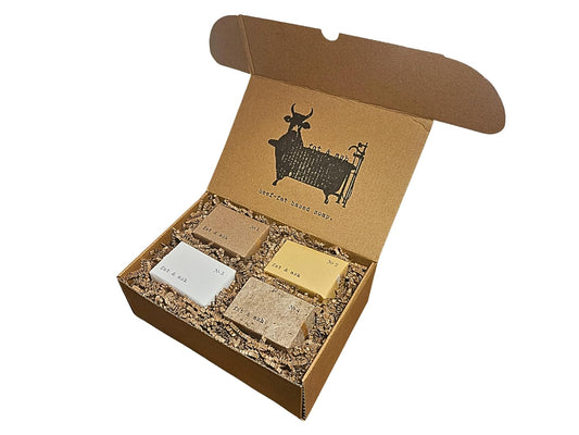 fat & ash Beef Tallow Soap Bar (8 Pack) - VERY SIMPLE INGREDIENTS - Organic and Moisturizing - Handmade in USA - Family Recipe - Long-Lasting, All-Natural, For Dry Skin