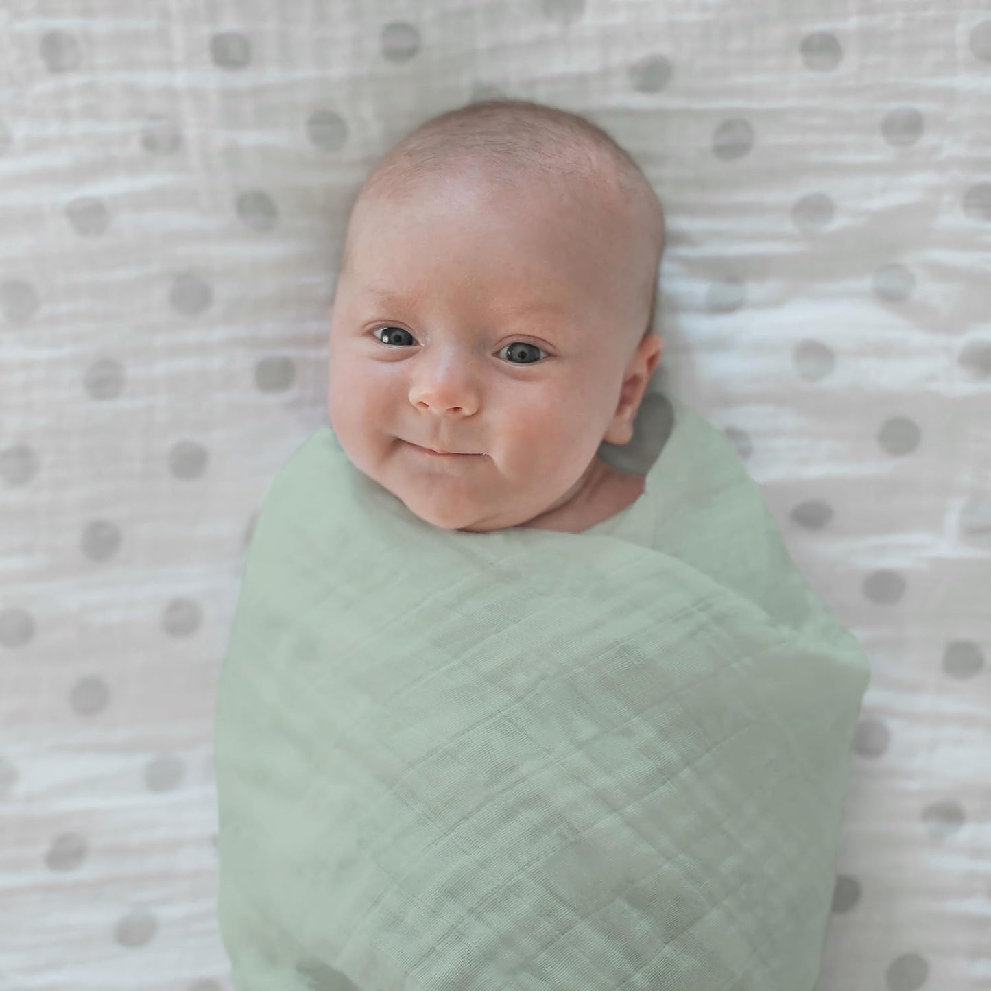 SwaddleDesigns Cotton Muslin Swaddle Blankets for Baby Boy & Baby Girl, Set of 4, Neutral Receiving Blankets for Newborn, Baby Registry & Gift, 46x46 inches, Oceana