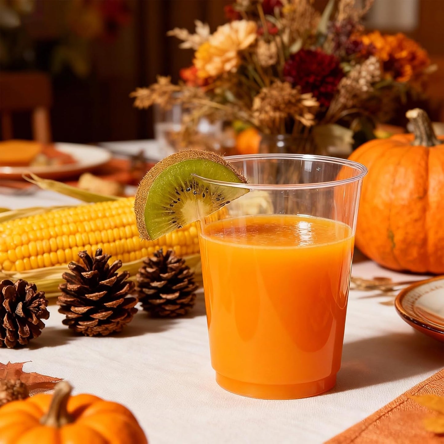 JollyPack 300 Pack Clear Plastic Cups 10 OZ Disposable Heavy-duty Hard Drinking Cups for Christmas, Wedding, Home, Dinner and other Events