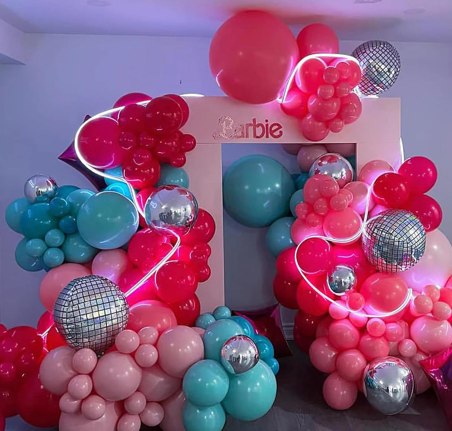 KALOR 12 Inch Hot Pink Balloons, 50 Pcs Latex Helium Balloons for Kid's Birthday Party, Baby Shower, Wedding, Graduate Party Decorations