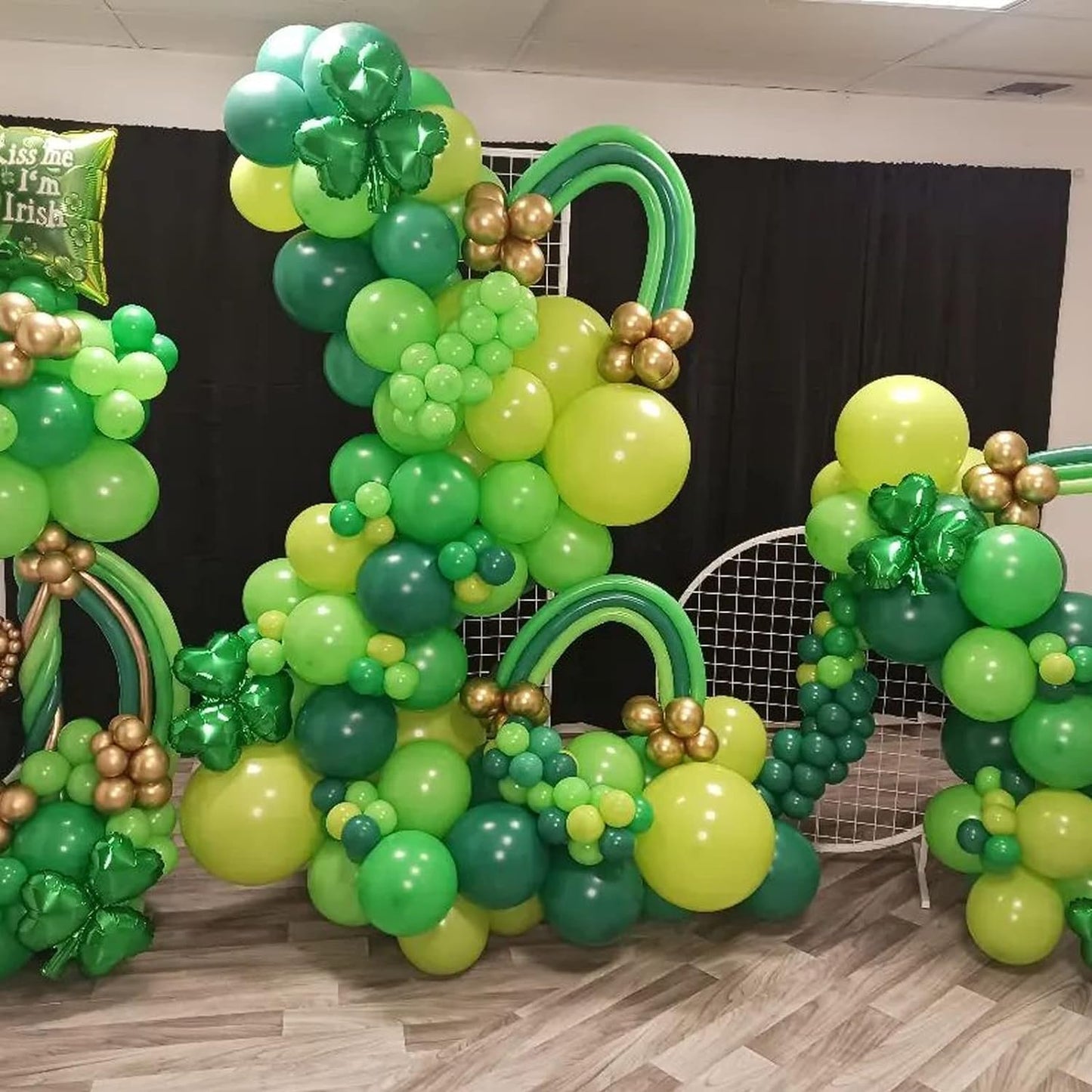 Green Balloons Arch Kit, 139Pcs Green Balloon Garland Kit Lime Green Emerald Dark Green Balloons for Birthday, Baby Shower, Wedding, Jungle Party, Forest Themed, Anniversary Party Decoration