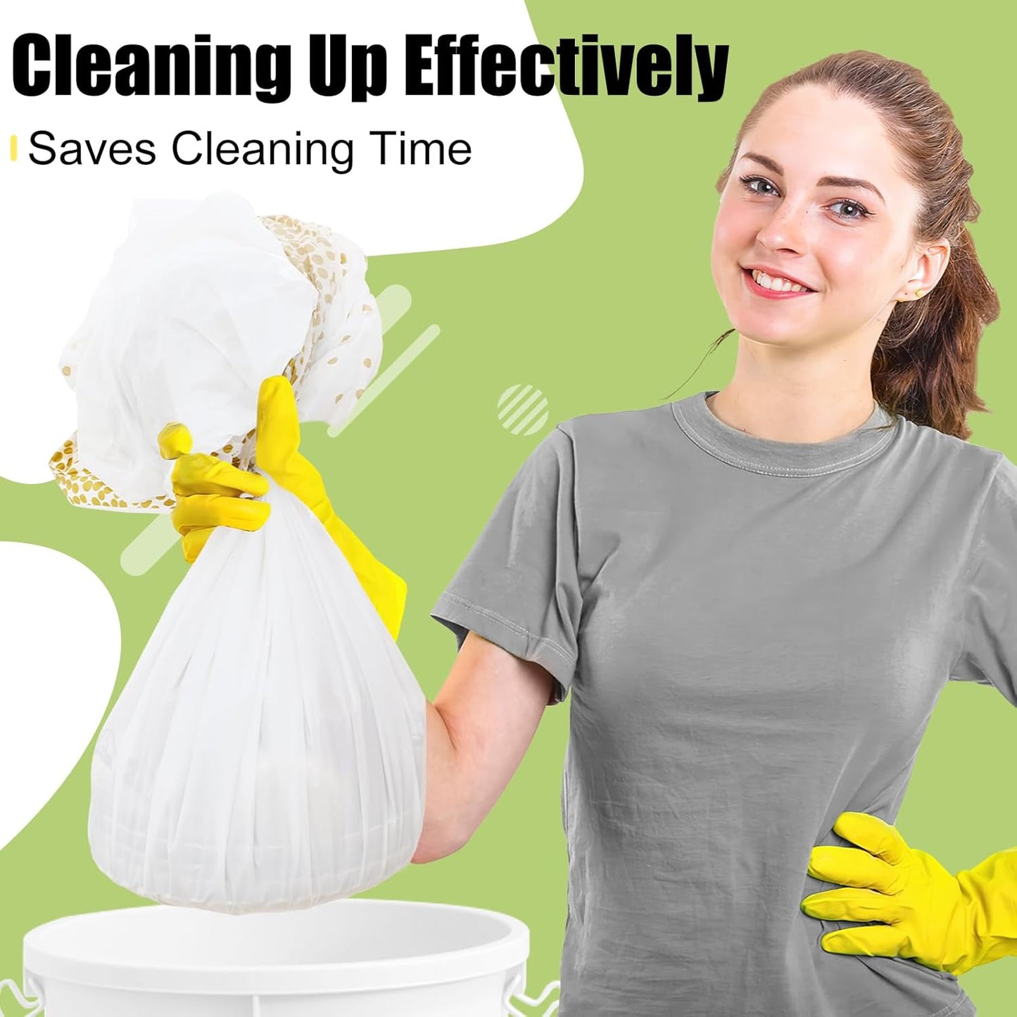 Smiry 54 Inch x 100 Feet Disposable Table Cover Roll, White & Gold Plastic Table Cloth in Cut-to-Size Box with Slide Cutter, Waterproof Rectangle Tablecloths for Weddings, Banquets, Outdoor