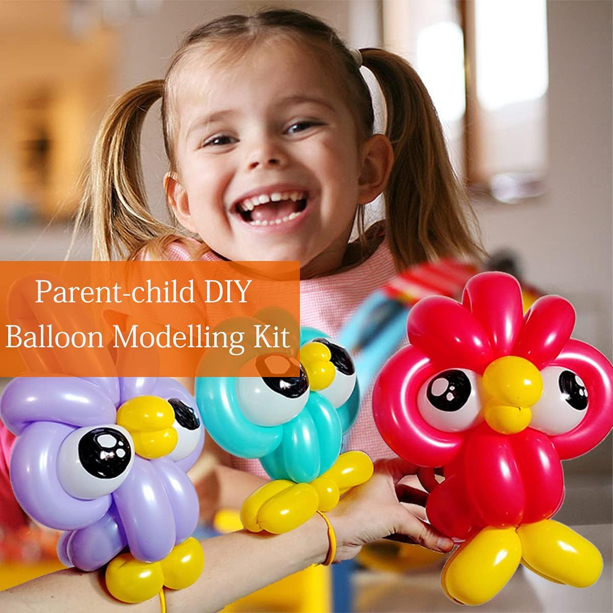 Latex Twisting Balloons, 260Q Animal Magic Long Balloons Assorted Color with Pump for Animal Shape Party, Clowns, Wedding Decoration Party Supplies (100 Pack)