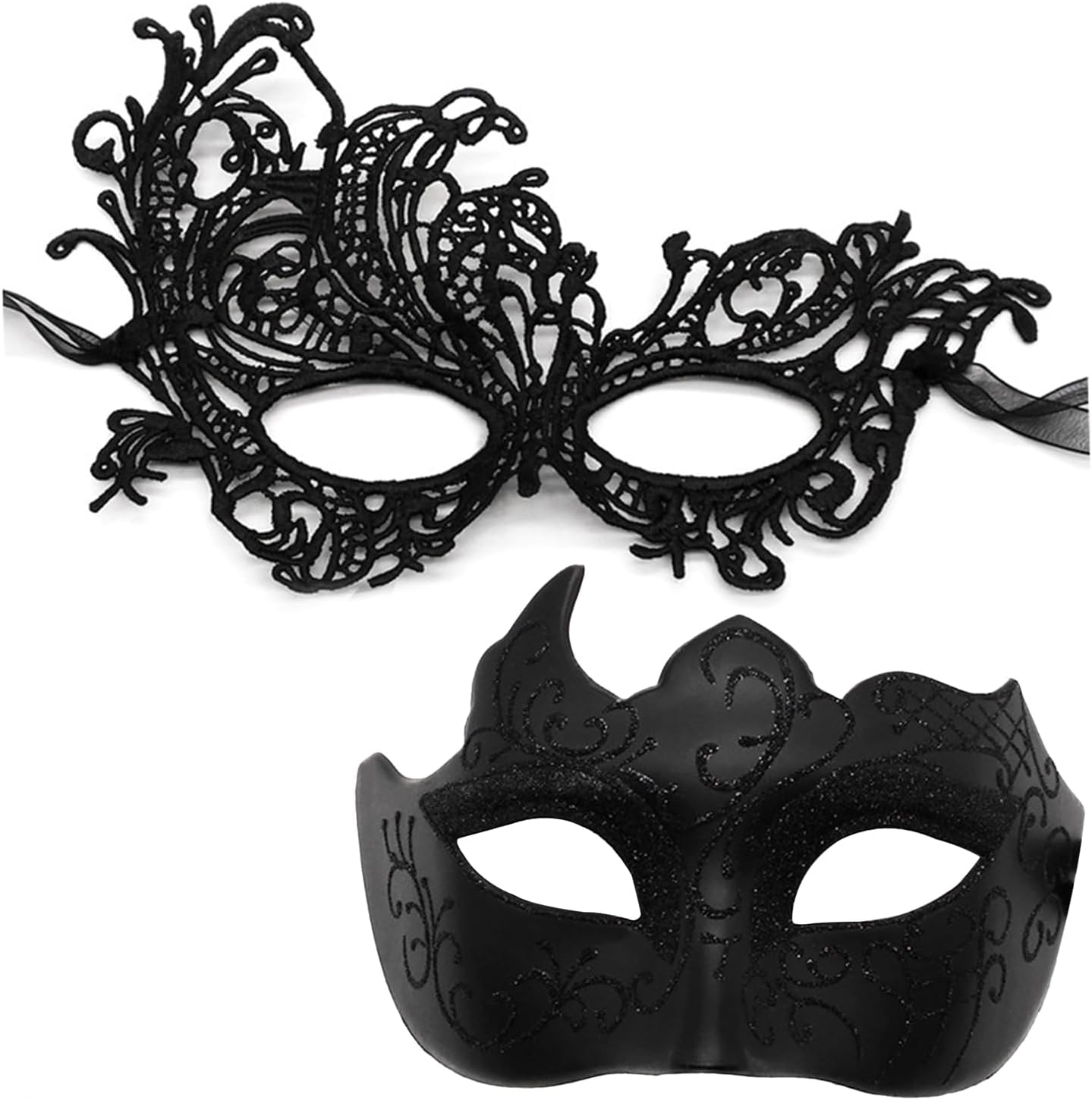 MYMENU Masquerade Mask for Women Couple Mardi Gras Mask for Men Venetian Halloween Mask for Party Prom Ball