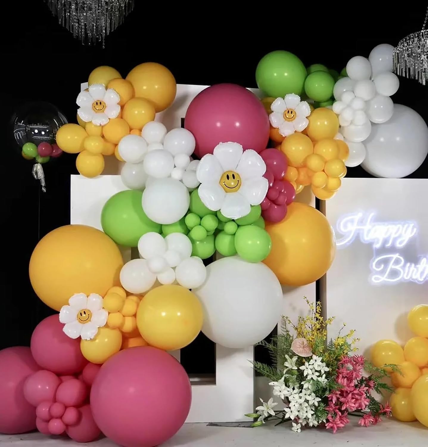 KALOR 12 Inch Lemon Yellow Balloons, 50 Pcs Latex Helium Balloons for Kid's Birthday Party, Baby Shower, Wedding, Graduate Party Decorations