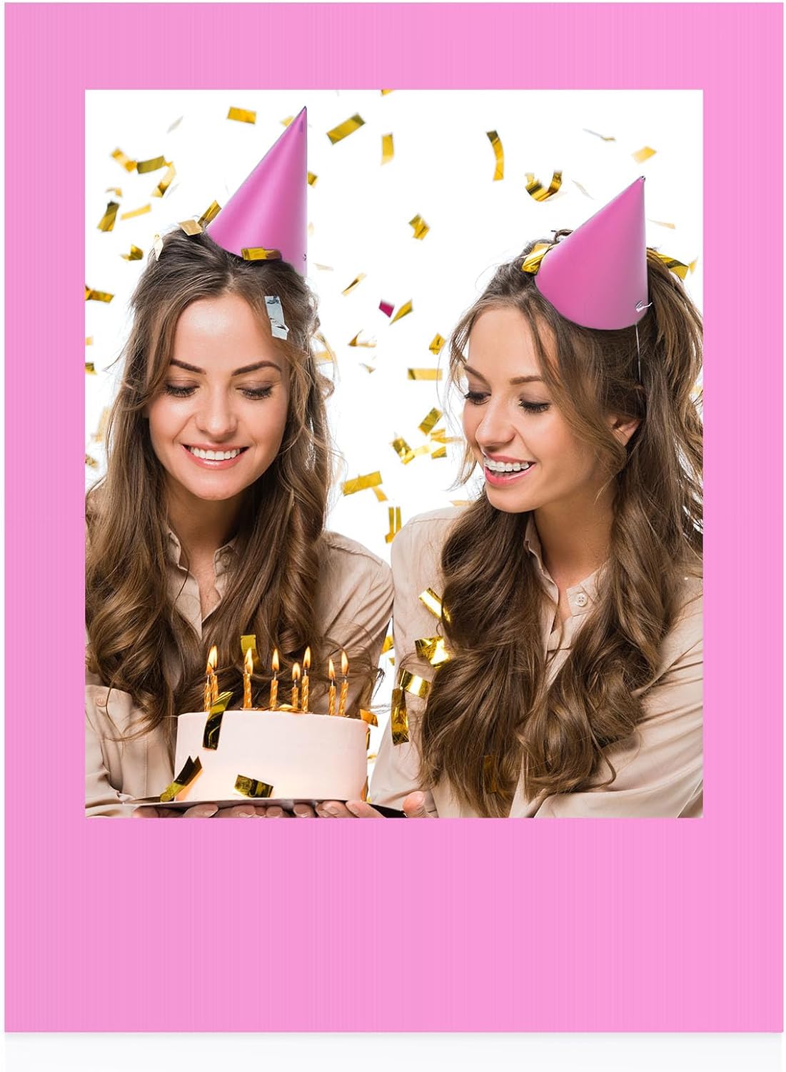 32 x 24 Inch Photo Booth Selfie Frame Prop Booth for Birthday Event Parties Large Blank DIY Cutout Props for Funny Decoration Christmas, Holiday Supplies