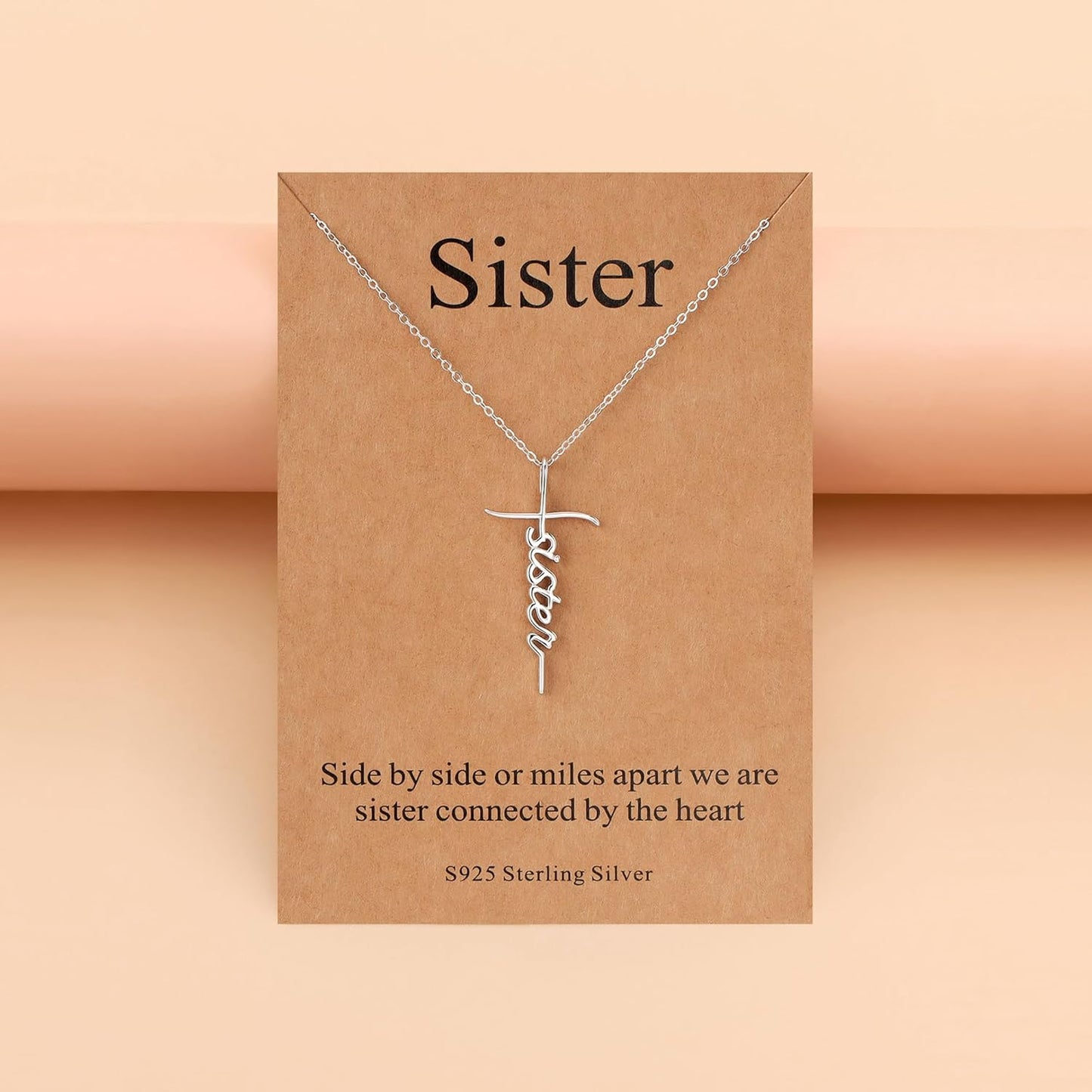 Lcherry Faith Cross Pendant Necklace for Women Religious Christian Jewelry Mother's Day Gifts for Women