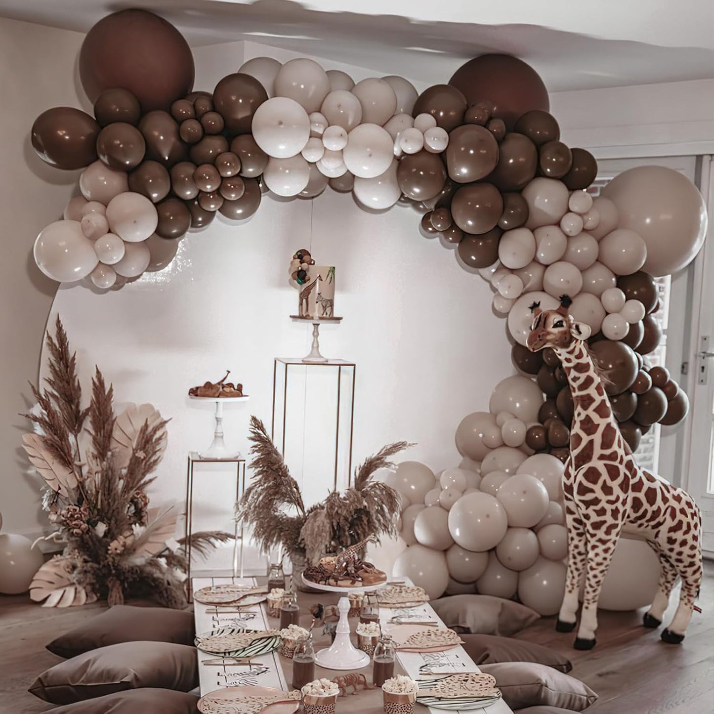 PartyWoo Dark Brown Balloons 50 pcs 12 Inch Brown Boho Neutral Coffee Latex Helium Balloons for Wedding Baby Shower Gender Reveal Graduation Safari Woodland Birthday Party Decorations Brown-F20