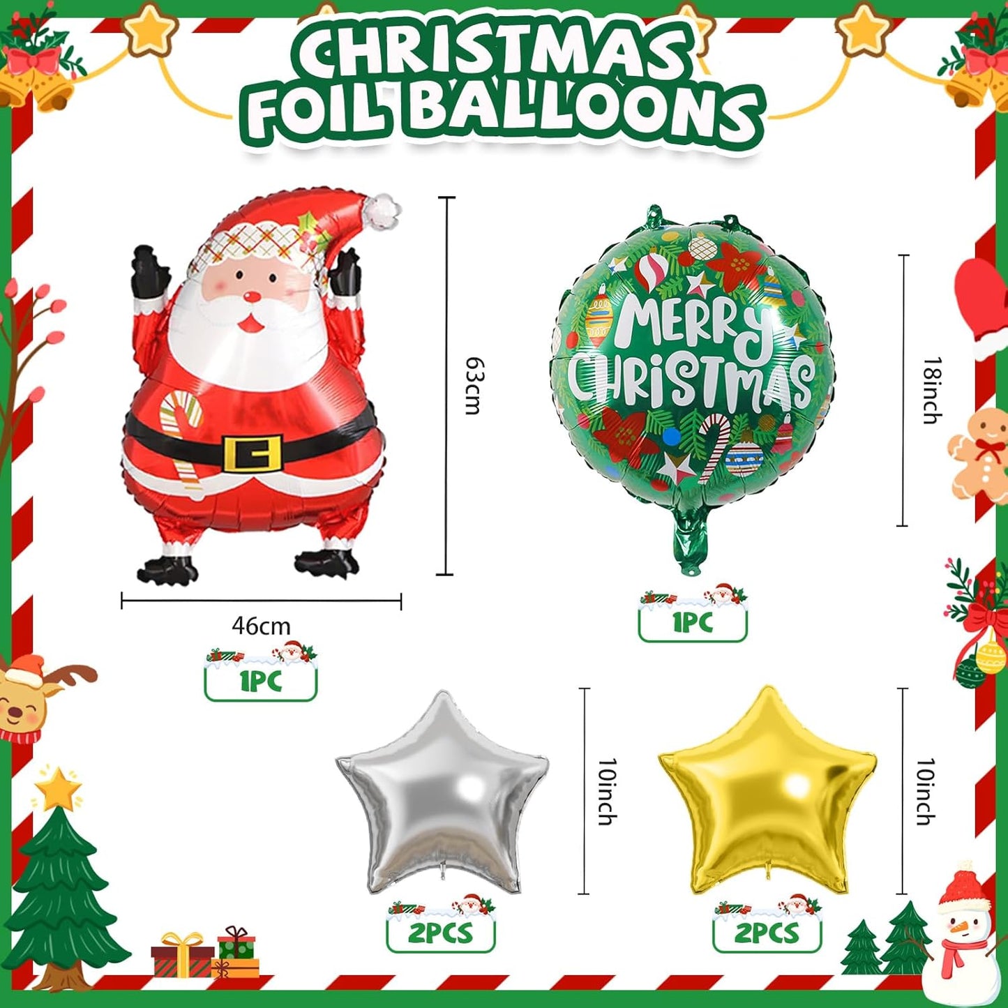 Christmas Balloon Arch Kit, Pearl Red Teal Blue Gold Silver Balloons Garland Arch with Metallic Silver Balloons, Round Garland Santa Claus Stars foil Balloon for Christmas New Year Party Decorations