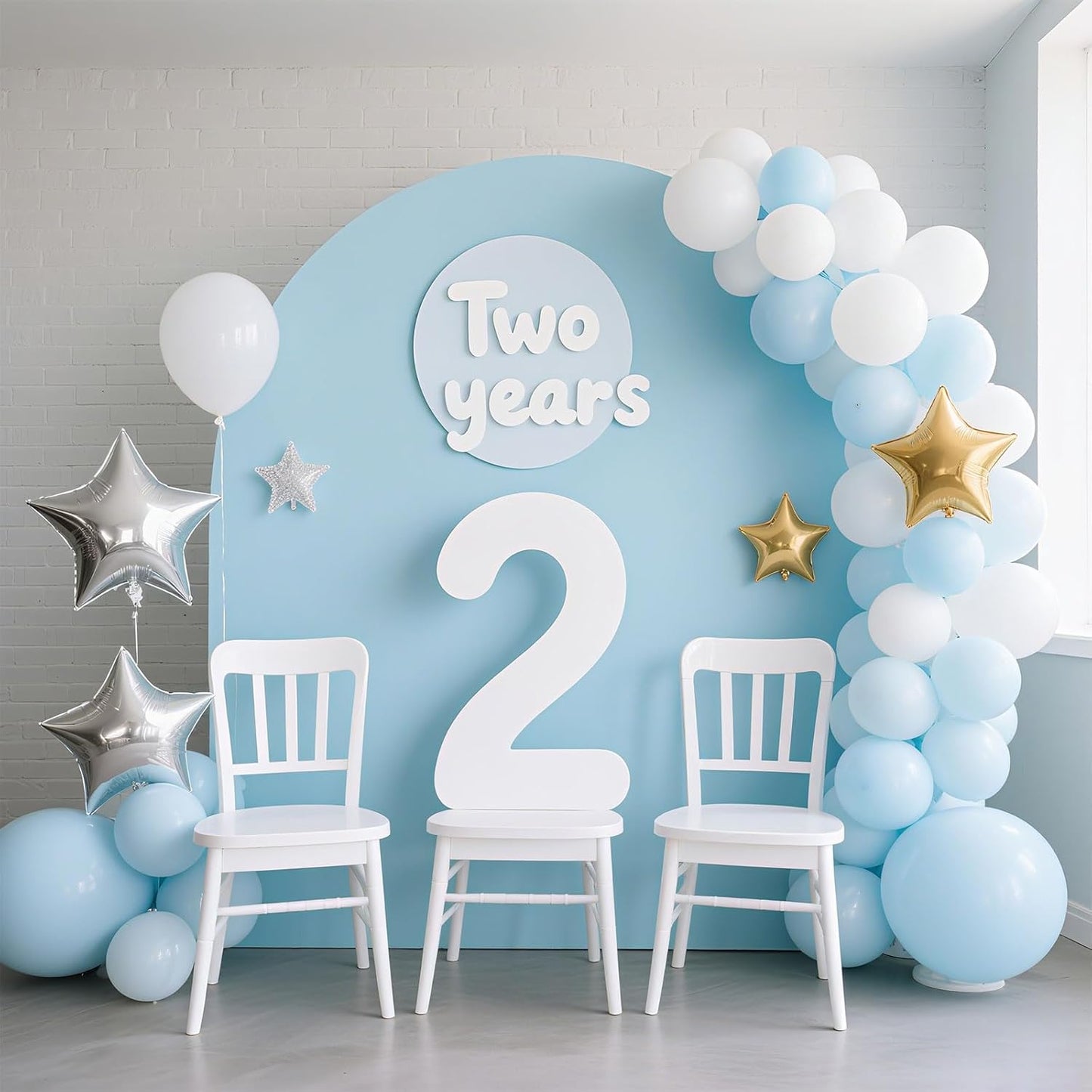 Light Blue Balloon,145pcs Latex Pastel Blue Balloons Arch Kit Different Sizes 18 12 10 5 Inch,Macaron Blue Balloon Garland Arch for Birthday Party Baby Boy Shower 4th of july Memorial Day Decoration