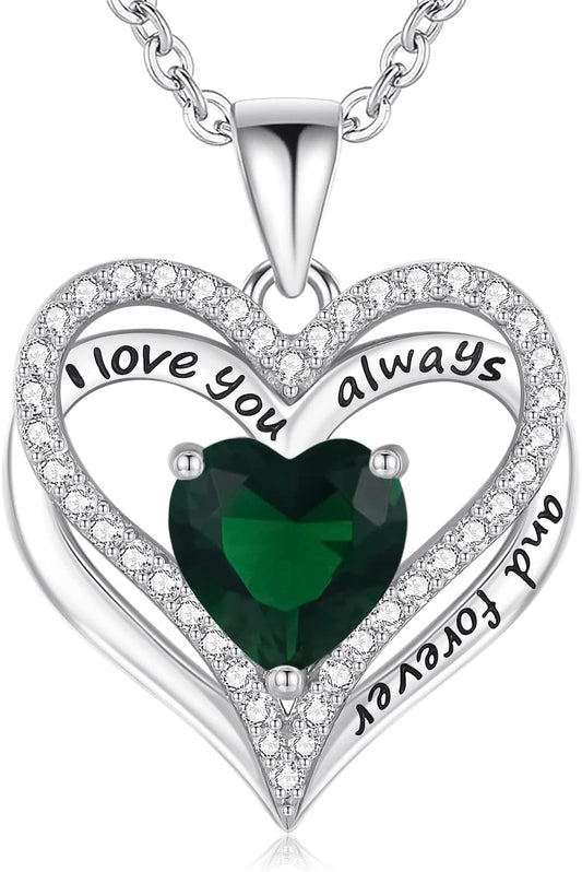 S925 Sterling Silver Necklace for Women, Wife Jewelry Rose Gold, Mom Birthday Valentines Mothers Day Gifts, Girlfriend Necklaces, Daughter Heart Jewel, Anniversary for Her