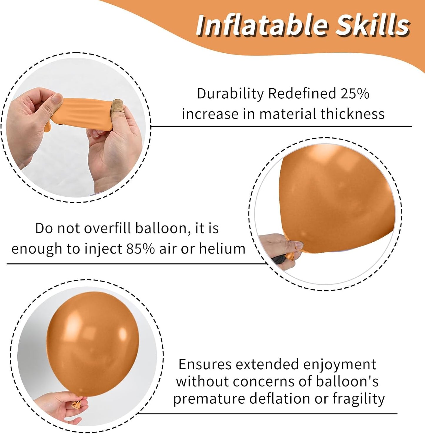 Blue & Orange Balloon Arch Kit - Navy Blue & Orange Balloons (18/12/10/5 inch) for Birthday, Baby Shower, Wedding & Party Decorations