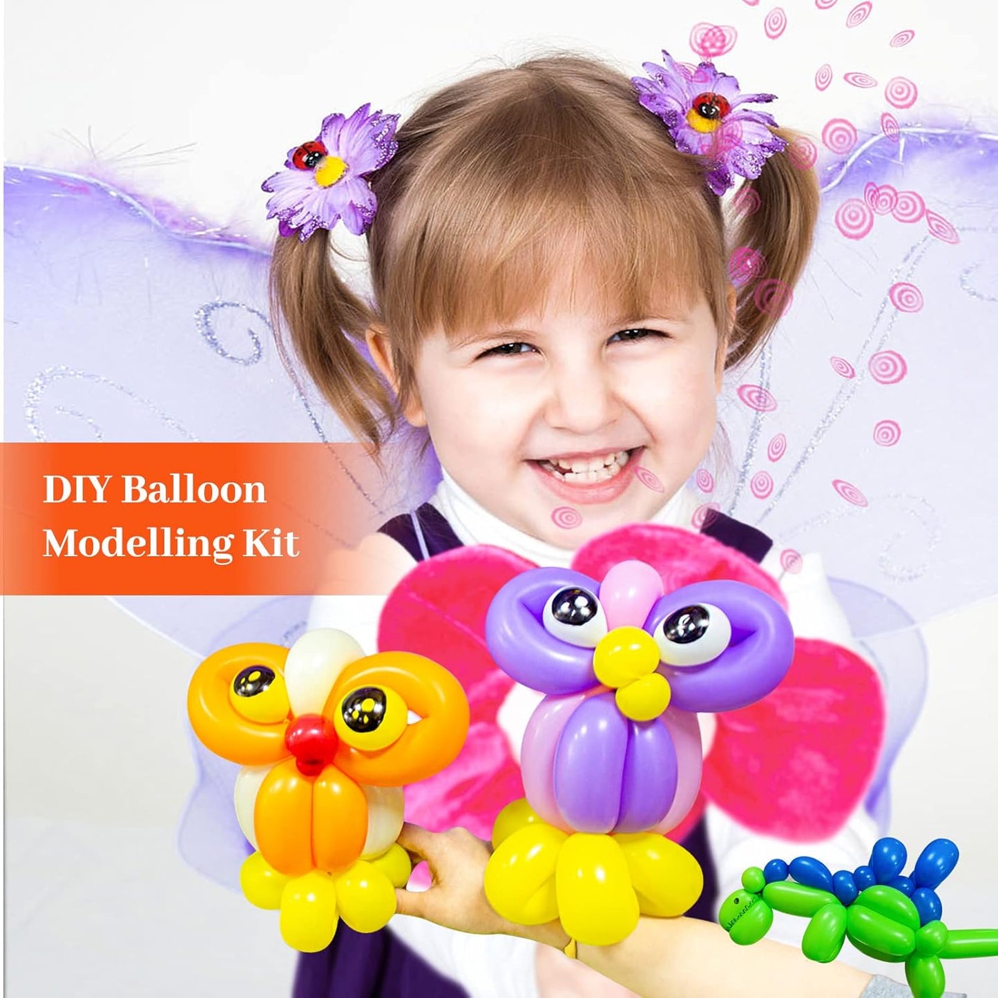 Green 260 Balloons for Twisting Balloon Animal, Long Skinny Green Balloons for Modelling, Green Magic Balloon Animal Kit for Weddings Birthdays Party Decorations,100Pcs (Green)