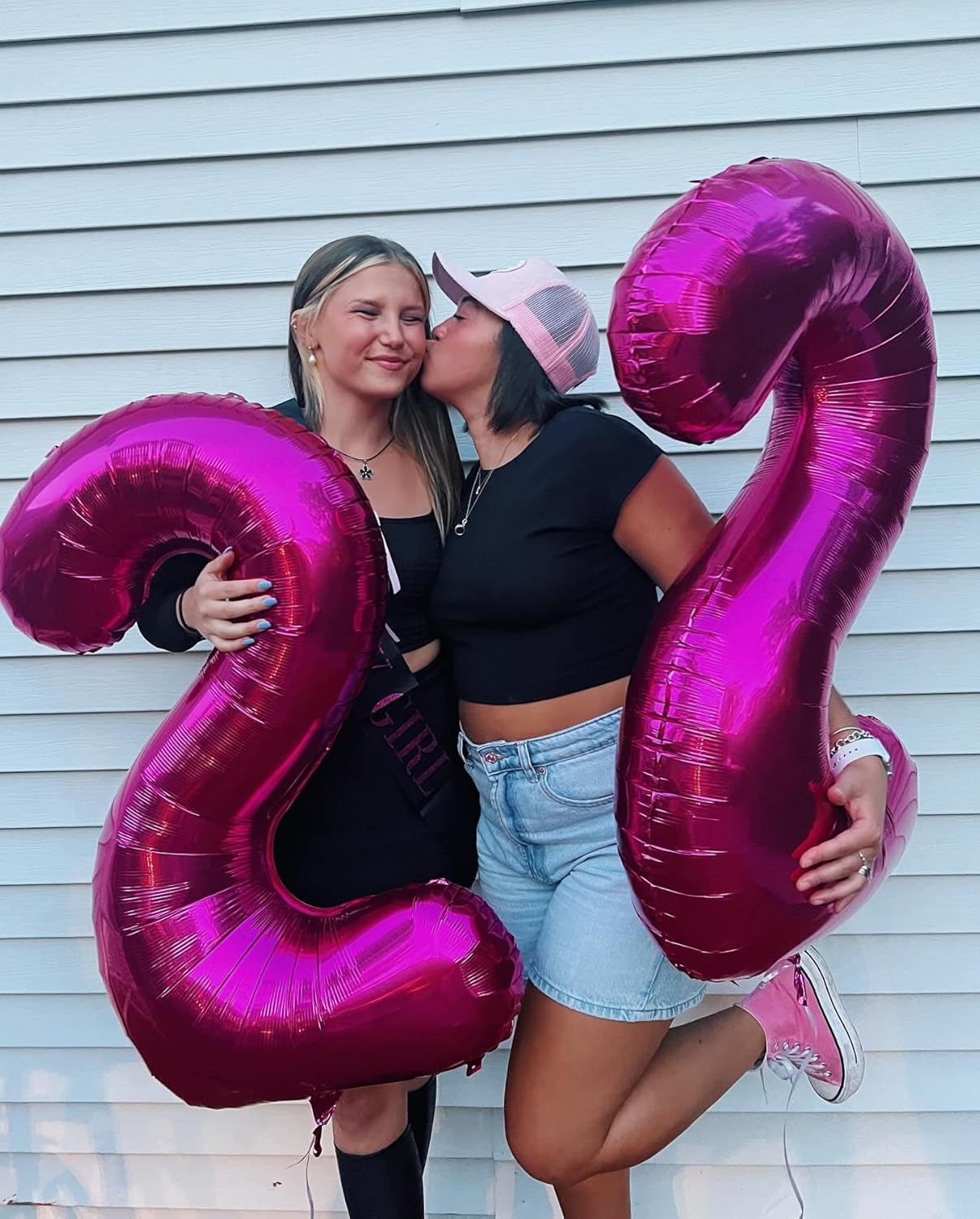 Hot Pink Number 10 Balloons 40 inch, 10 Number Balloons, 10th Birthday Decorations for Girls 10 Year Old Hot Pink Party Supplies