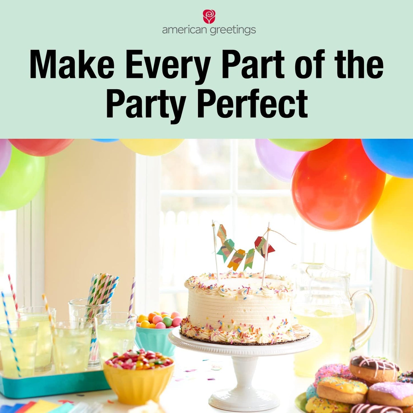 American Greetings Friends Party Supplies, Photo Booth Kit with Props (14 Pieces)