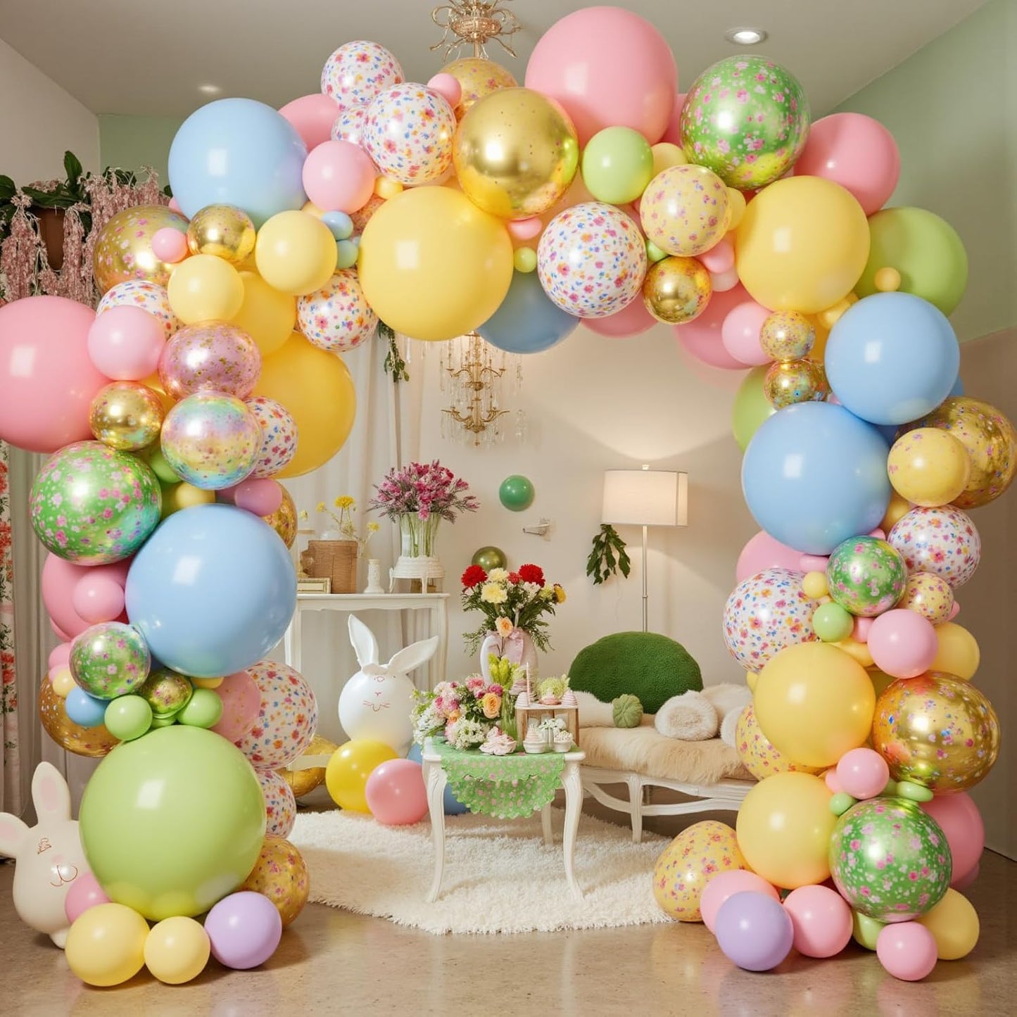 LovesTown 15PCS Pastel Balloons 18inch, Colored Latex Balloons Garland Arch Matt Balloons for Birthday Wedding Engagement Graduation Anniversary Easter Party Decoration