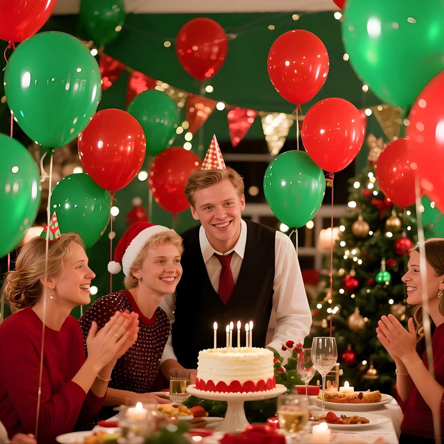 KAWKALSH Green Balloon 110pcs, 12 Inch Thickened Latex Party Balloons Helium Bright Color for Birthday Baby Shower Wedding Party Supplies Arch Garland Decoration