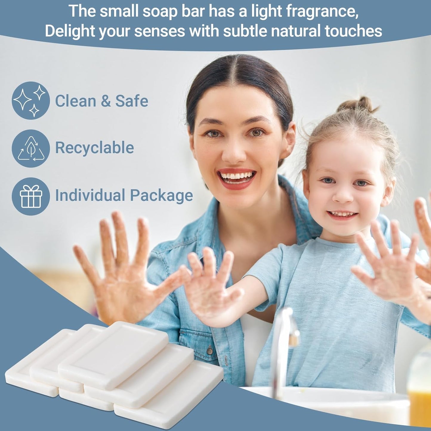 Kacctyen 600 Pcs 0.35oz Mini Bar Soap Bulk Individually Wrapped Bulk Hand Hotel Soap Bars Travel Size Toiletries for Hospitality Guest Bathroom Vacation Rentals