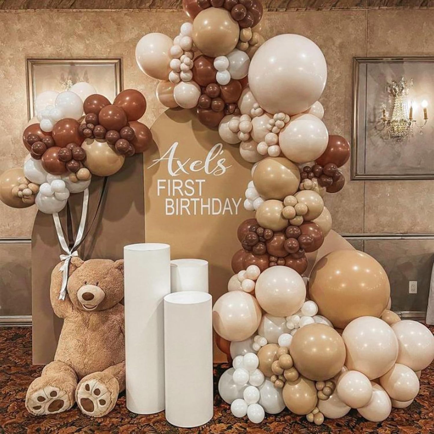 PartyWoo Brown Balloons 50 pcs 12 Inch Pearl Boho Neutral Coffee Dark Brown Latex Helium Balloons for Wedding Baby Shower Gender Reveal Graduation Birthday Party Decorations Brown-Z08