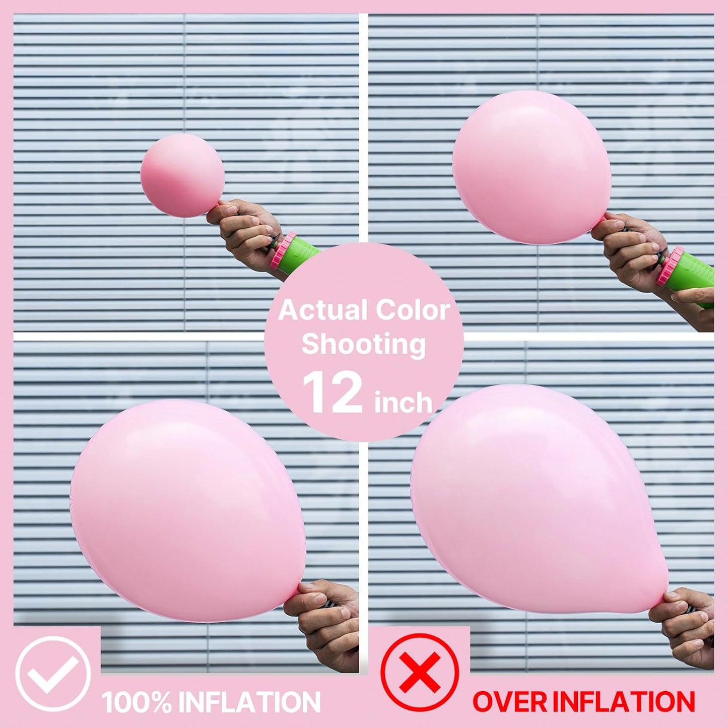 PartyWoo Light Pink Balloons 50 pcs 12 Inch Pastel Baby Pale Pink Latex Balloons for Baby Shower Gender Reveal Valentine's Day Engagement Wedding Princess Birthday Party Decorations Pink-Y48