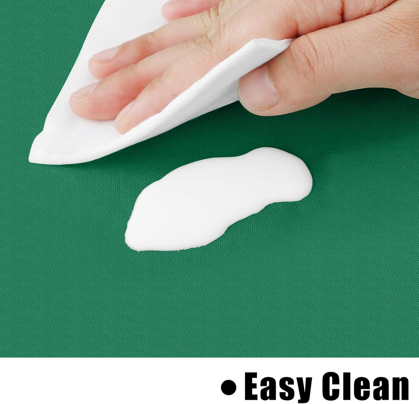 homing Rectangle Vinyl Tablecloth, Waterproof Spillproof Plastic Flannel Backed Table Cloth, Wipe Clean Table Cover for Dining, Buffet Parties and Camping (Emerald Green, 52" x 70")