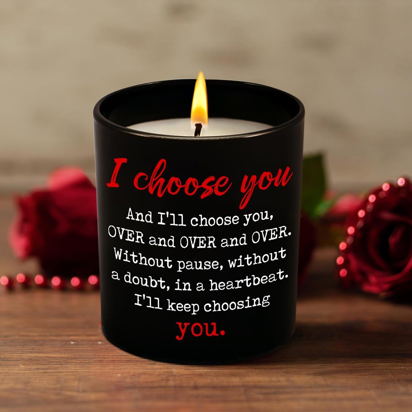 TEEZWONDER Christmas Anniversary Wedding Gifts for Husband Wife - Vanilla Lavender Candle 10 oz - Wedding Gift for Couple, Romantic Birthday Gifts for Him Her Boyfriend Girlfriend Women Men
