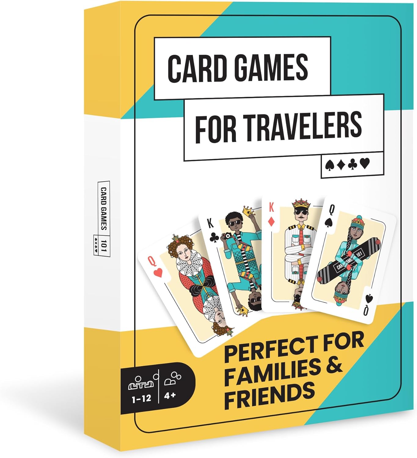 Card Games for Travelers | 30 Fun Classic Games & 2 Custom Decks | Ideal Gift for Kids (4+) & Travelers | Family Game Night Stocking Filler