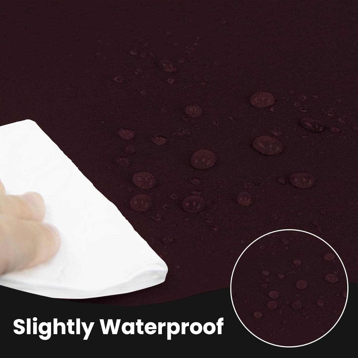 Ascoza 2 Pack Fitted Tablecloth for 4 Foot Rectangle 48 x 24 Inch Eggplant Table Covers Water Resistant Polyester Cloth for Folding, Parties,Display, Trade Show (Eggplant)