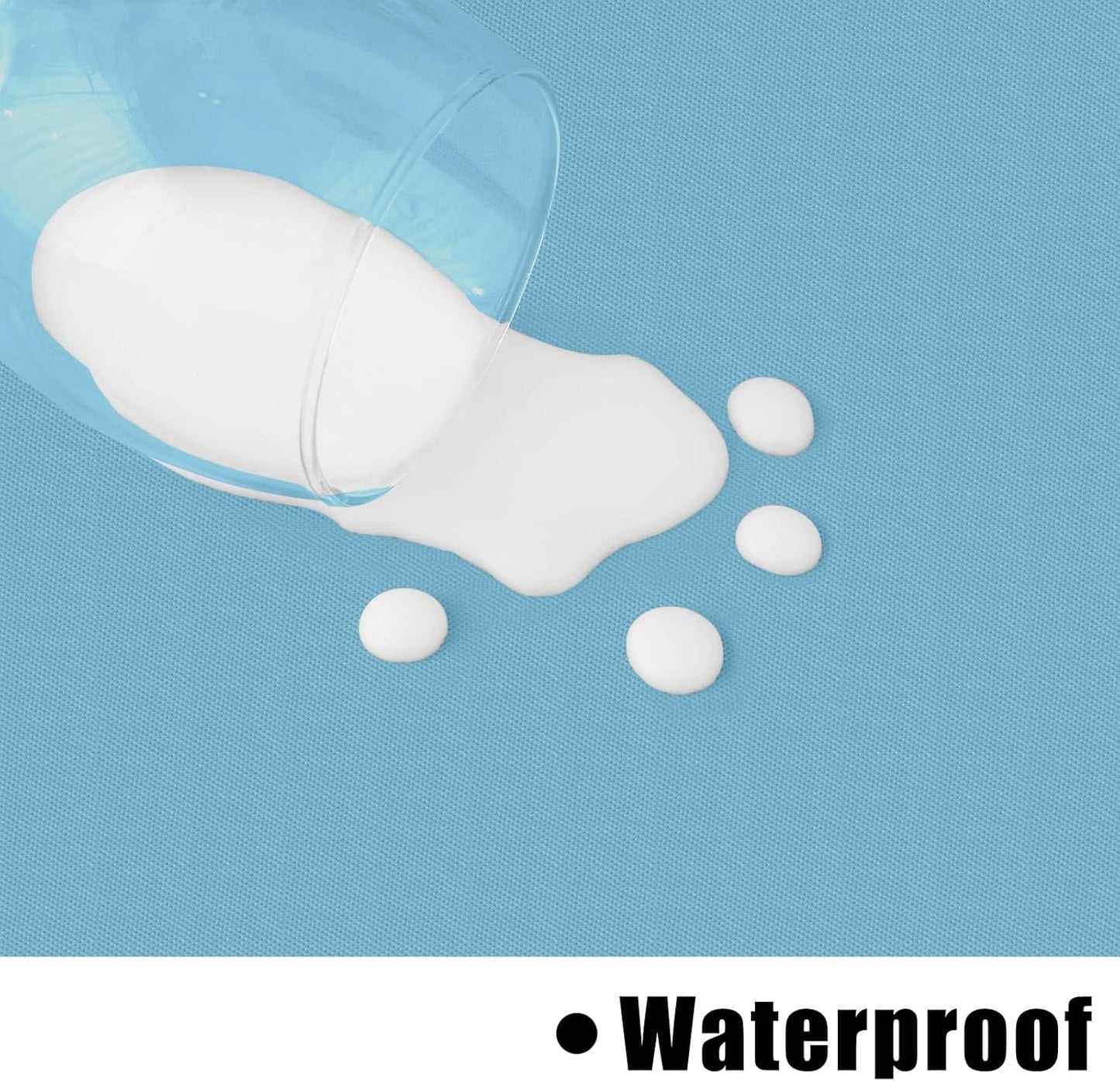 homing Rectangle Vinyl Tablecloth, Waterproof Spillproof Plastic Flannel Backed Table Cloth, Wipe Clean Table Cover for Dining, Buffet Parties and Camping (Aquamarine, 60" x 102")